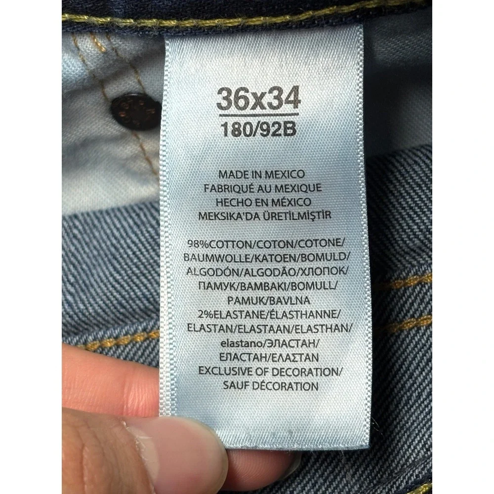 Polo Ralph Lauren Classic Fit Mens Indigo Blue Stretch Denim Jeans‎ 36x32